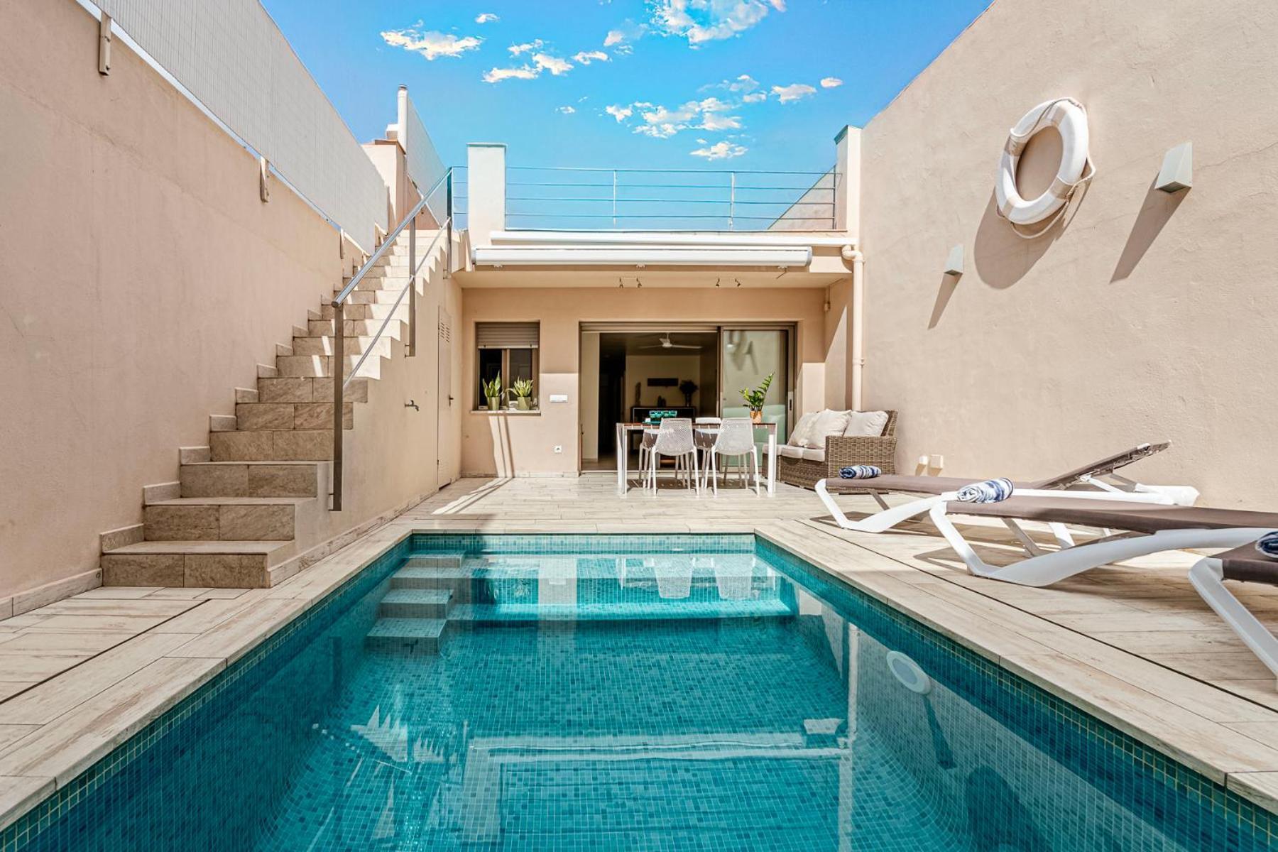 Casa Mediterránea con piscina privada en Palamós Exterior foto